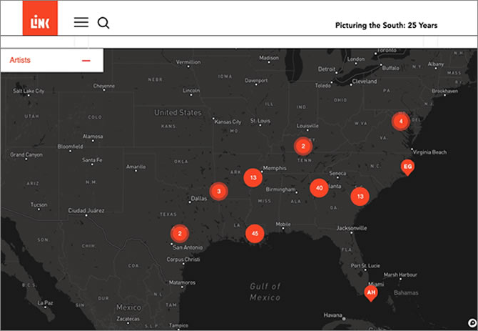 screen grab of LINK, a digital scholarly library.